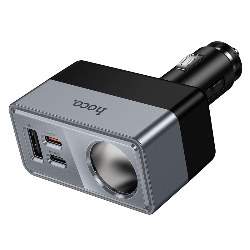 Hoco 165W High Power Cigarette Lighter Car Charger Z65A - Black